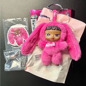 Bratziez Sweethearts Plush Keychain Bratz Baby Doll SASHA with Accessories